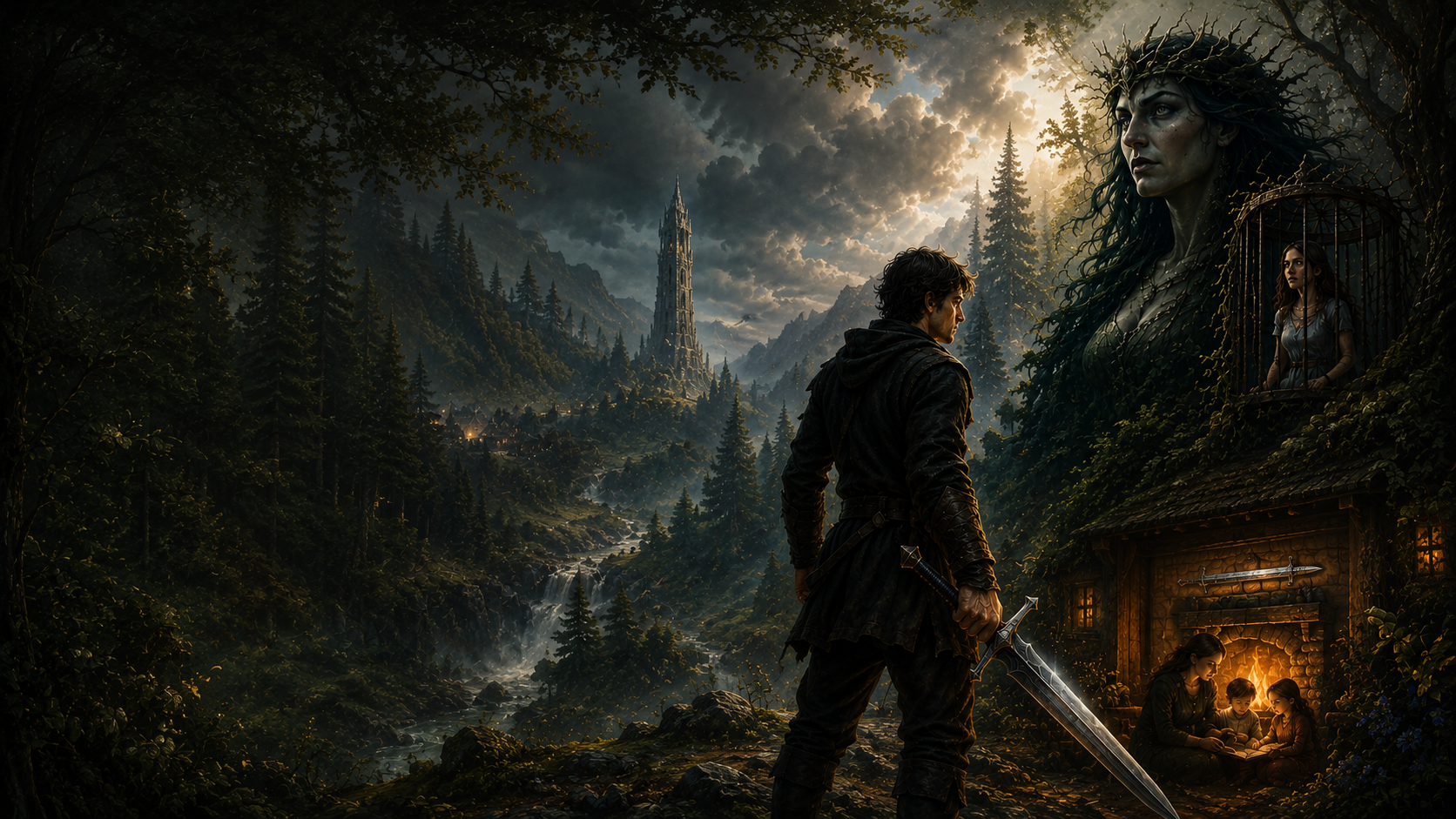 Fantasy artwork for Grandfather's Sword